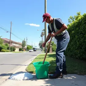 ações de limpeza e manutenção